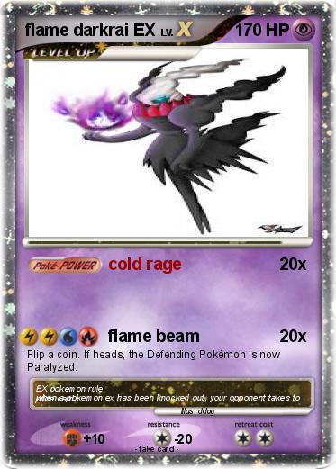 Pokemon flame darkrai EX