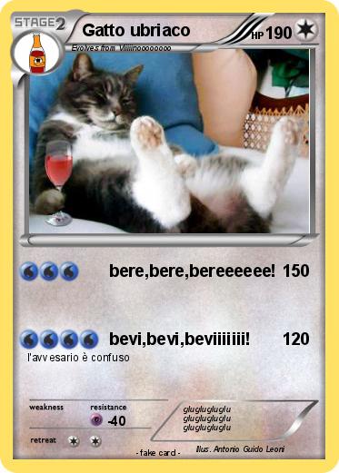 Pokemon Gatto ubriaco