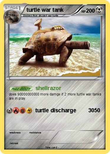 Pokemon turtle war tank