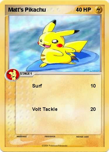 Pokemon Matt's Pikachu