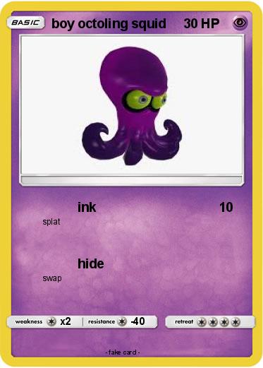 Pokemon boy octoling squid