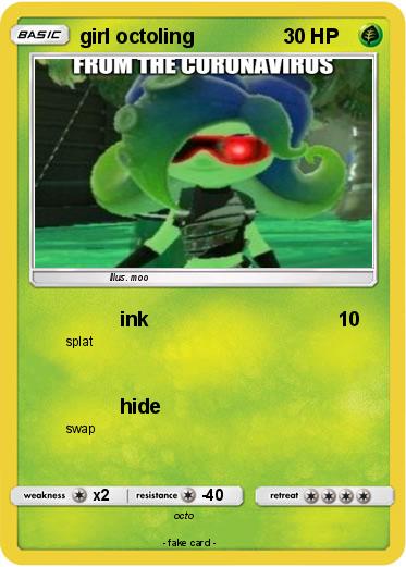 Pokemon girl octoling