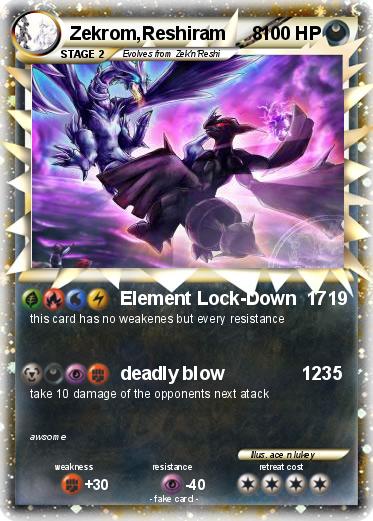 Pokemon Zekrom,Reshiram     8