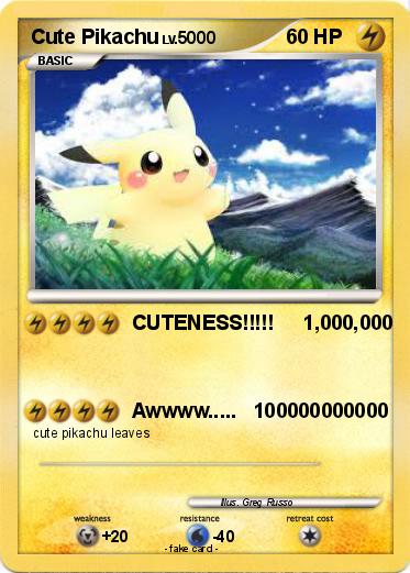 Pokemon Cute Pikachu