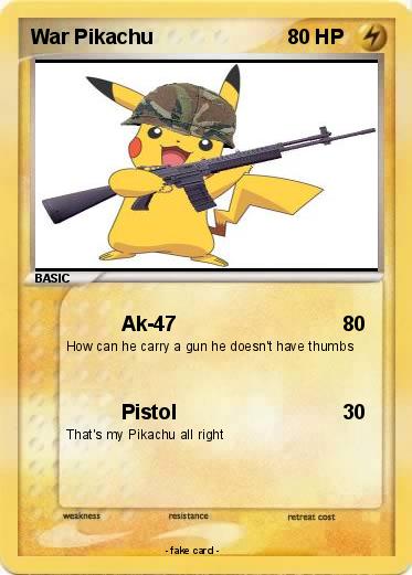 Pokemon War Pikachu