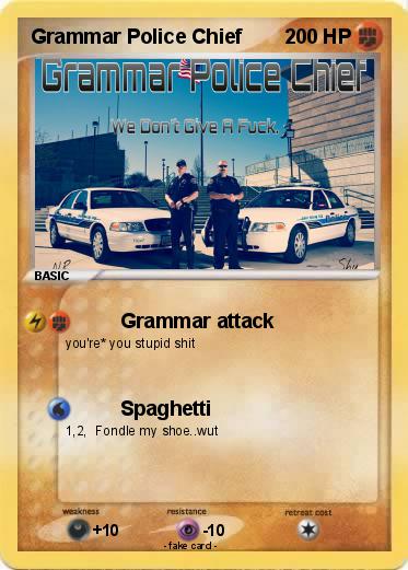 Pokemon Grammar Police Chief