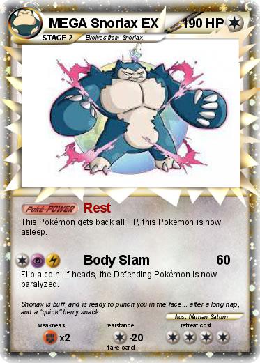 Pokemon MEGA Snorlax EX