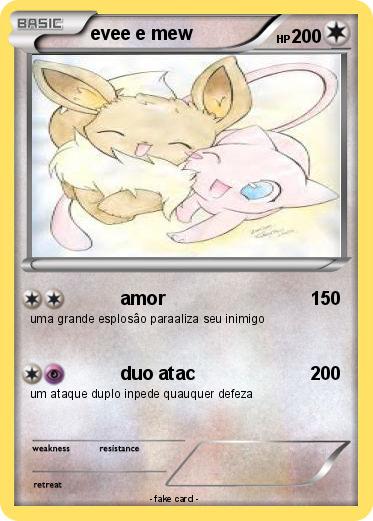Pokemon evee e mew