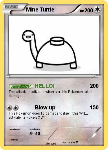 Pokemon Mine Turtle
