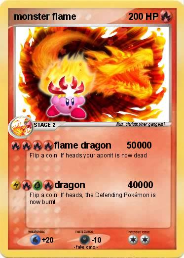 Pokemon monster flame