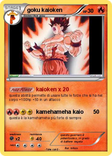 Pokemon goku kaioken
