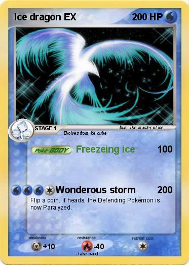 Pokemon Ice dragon EX