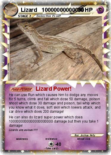Pokemon Lizard   10000000000000
