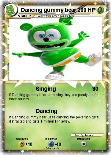 Pokemon Dancing gummy bear