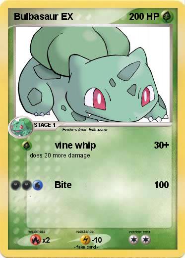 Pokemon Bulbasaur EX