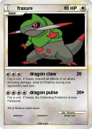 Pokemon fraxure