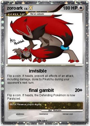Pokemon zoroark