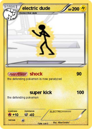 Pokemon electric dude