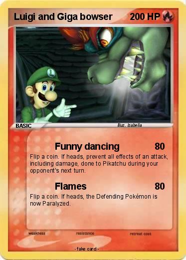 Pokemon Luigi and Giga bowser