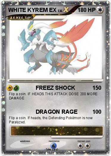 Pokemon WHITE KYREM EX
