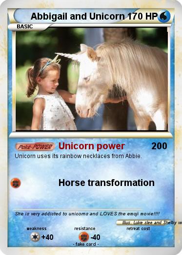 Pokemon Abbigail and Unicorn