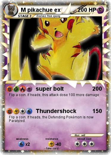 Pokemon M pikachue ex