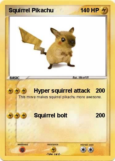 Pokemon Squirrel Pikachu