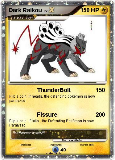 Pokemon Dark Raikou