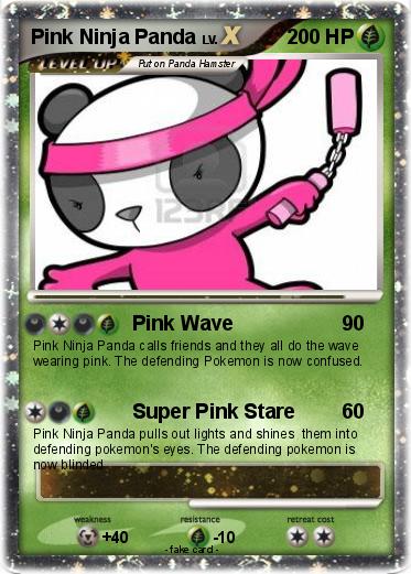 Pokemon Pink Ninja Panda