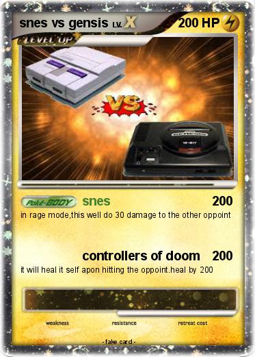 Pokemon snes vs gensis