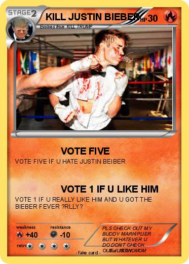 Pokemon KILL JUSTIN BIEBER