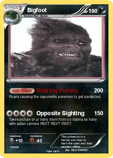 Pokemon Bigfoot