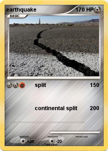 Pokemon earthquake