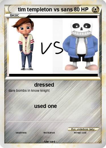 Pokemon tim templeton vs sans
