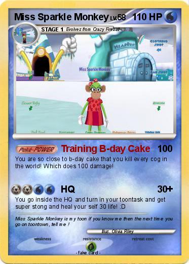 Pokemon Miss Sparkle Monkey