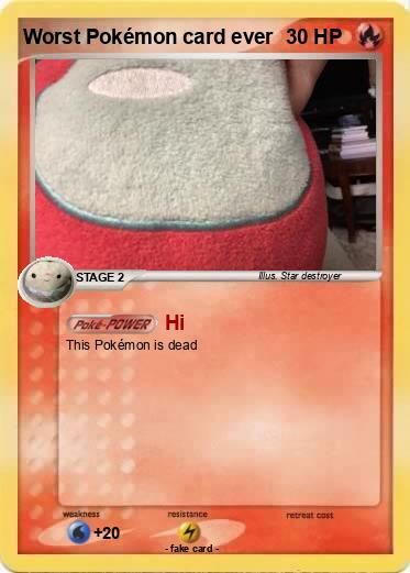 Pokemon Worst Pokémon card ever