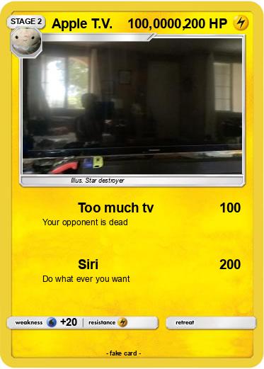 Pokemon Apple T.V.    100,0000,