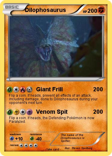 Pokemon Dilophosaurus