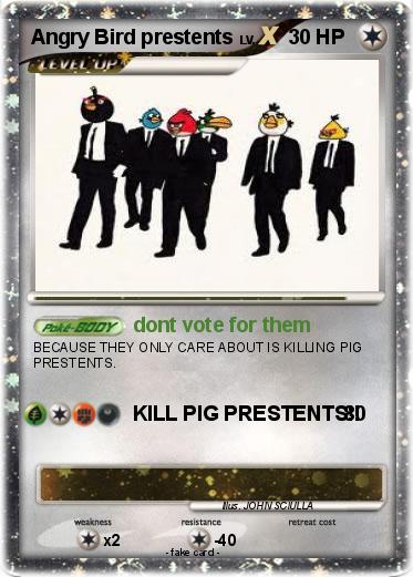 Pokemon Angry Bird prestents