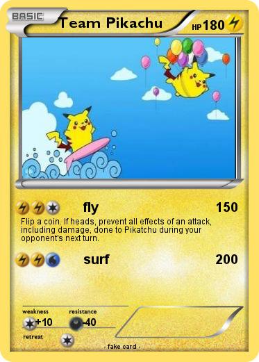 Pokemon Team Pikachu