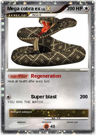 Pokemon Mega cobra ex