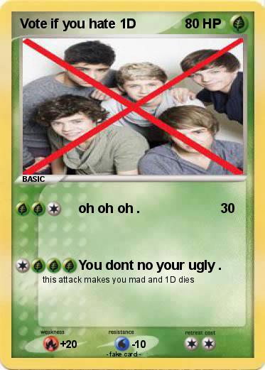 Pokemon Vote if you hate 1D