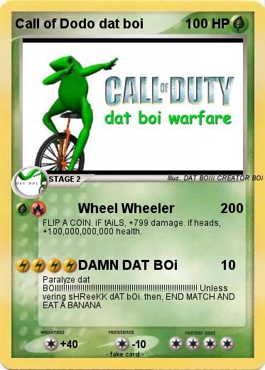 Pokemon Call of Dodo dat boi