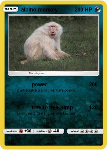 Pokemon albino monkey