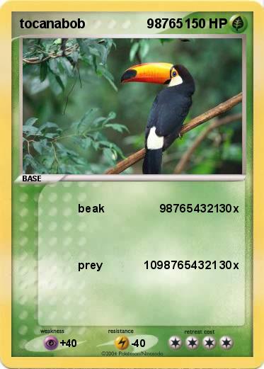 Pokemon tocanabob                 98765