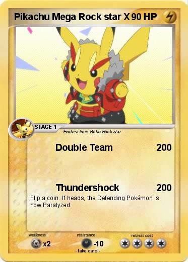 Pokemon Pikachu Mega Rock star X