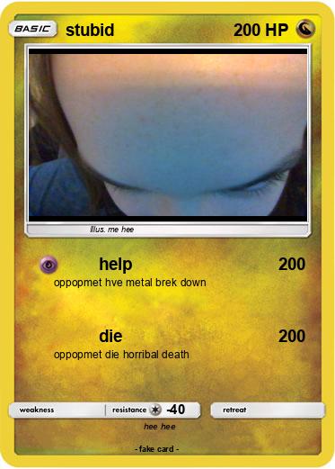Pokemon stubid