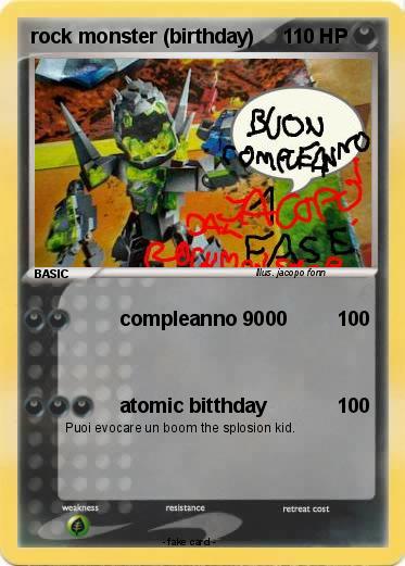 Pokemon rock monster (birthday)