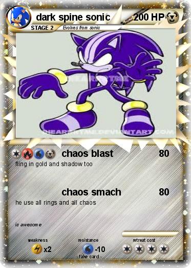 Pokemon dark spine sonic