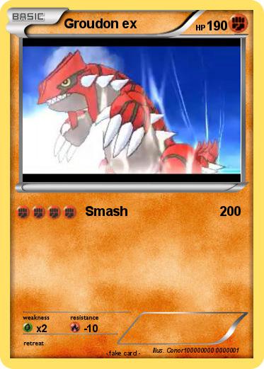 Pokemon Groudon ex